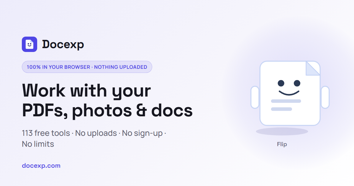 Text → Binary — Free Online Tool, No Sign-Up | Docexp